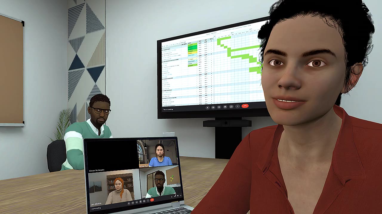 A video call scenario in the Google DEI training, where a colleague's technical expertise is wrongly assumed based on appearance.