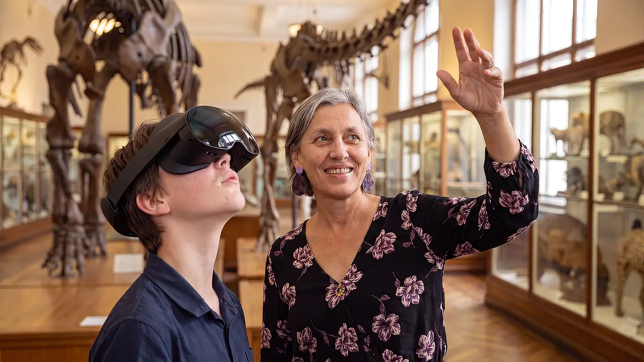 A museum scenario for guided exploration.