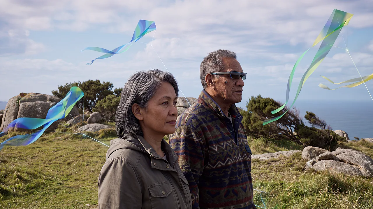 Colour kites rise above a coastal hill. A rapid prototyping scenario for fast builds, from idea to working product.