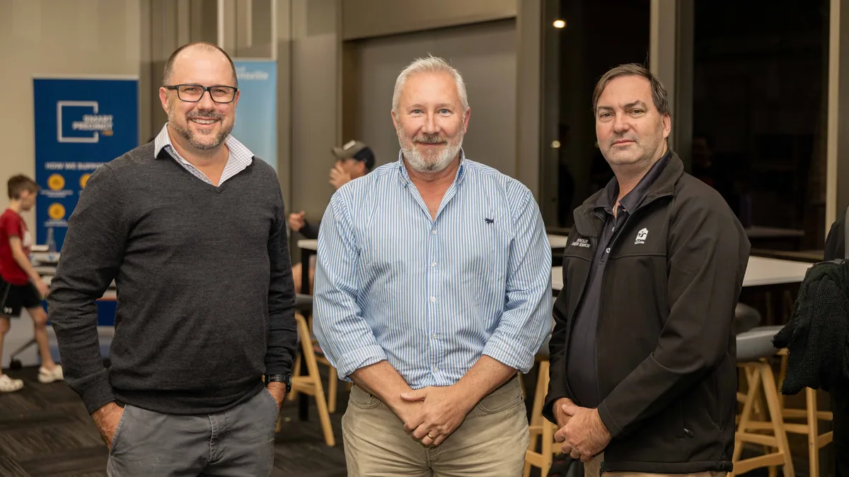 Three guests together at the close. PTR VR Library public launch at Smart Precinct NQ, Townsville, 18 July 2024.